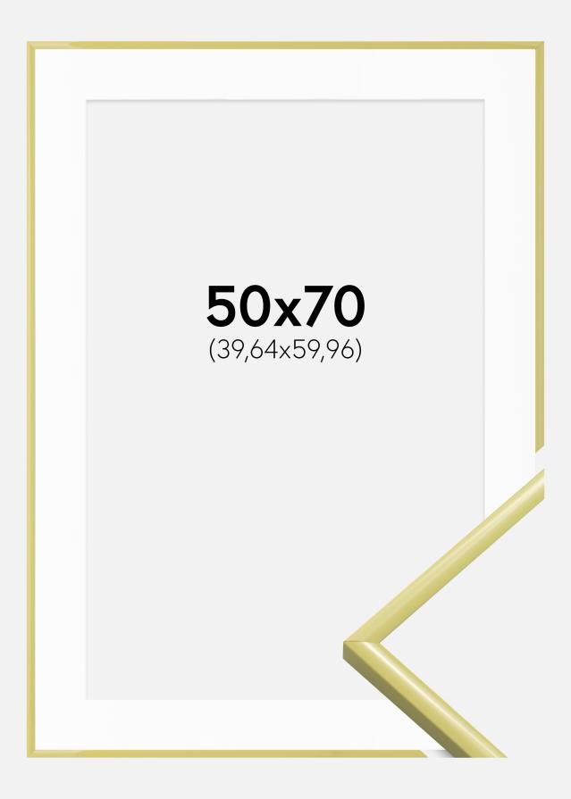 Keret New Lifestyle Világossárga 50x70 cm - Paszpartu Fehér 16x24 inches