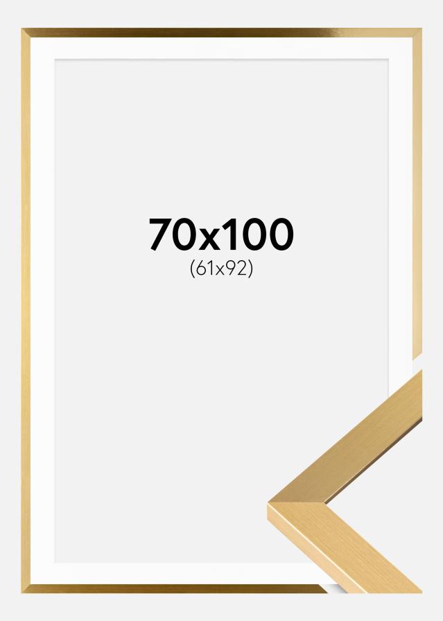 Keret Selection Arany 70x100 cm - Paszpartu Fehér 62x93 cm