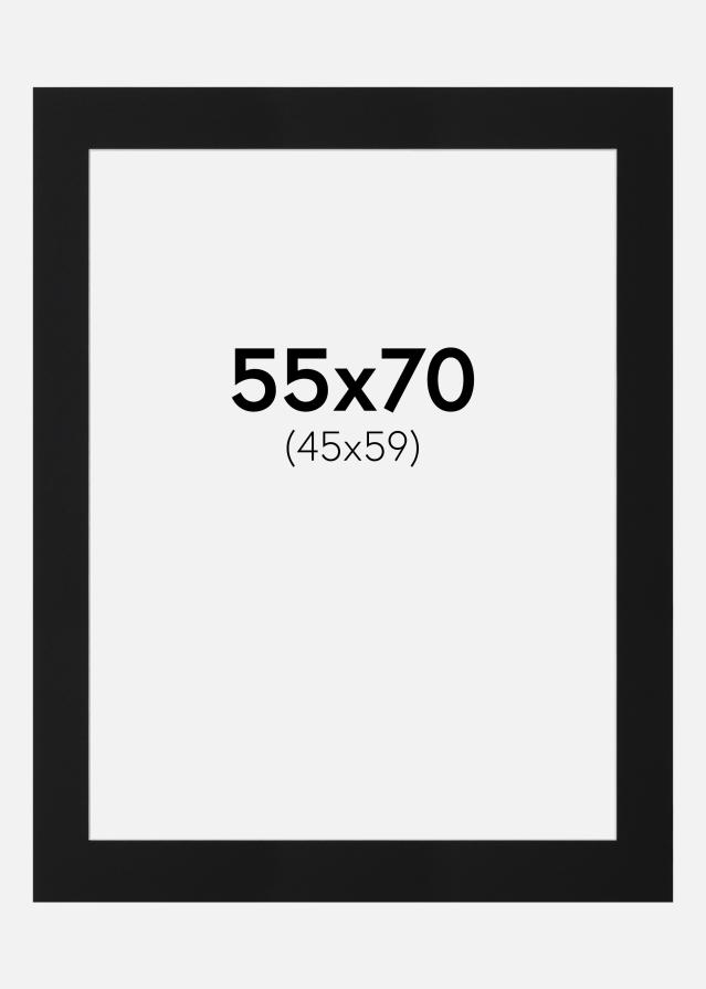 Paszpartu Fekete Standard (Fehér Mag) 55x70 cm (45x59)