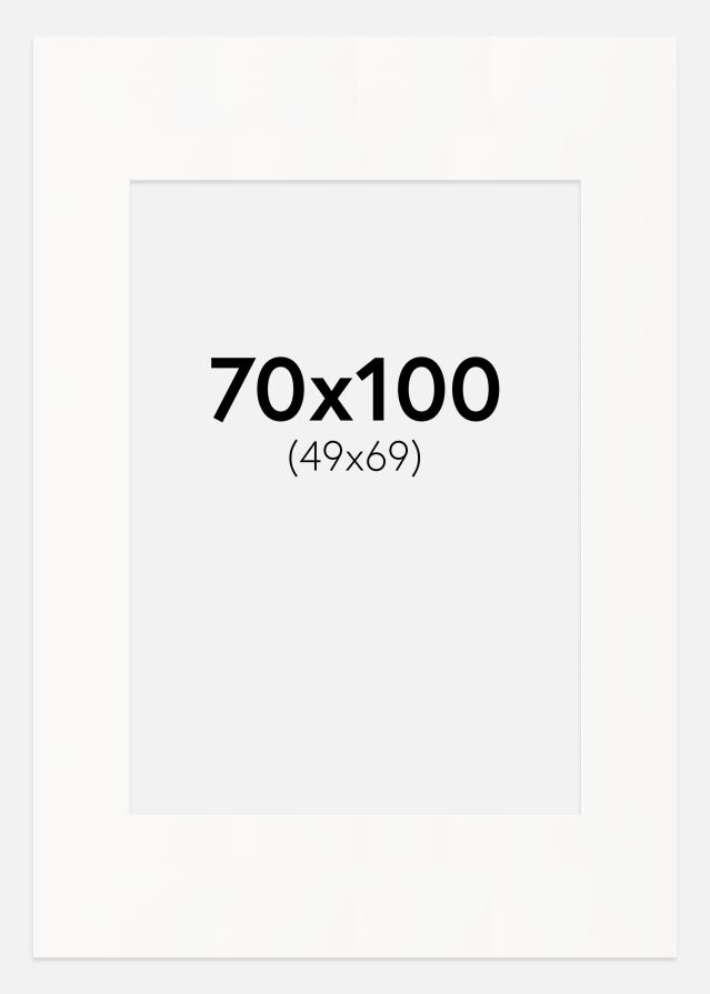 Paszpartu Piszkosfehér Fehér él 70x100 cm (49x69)