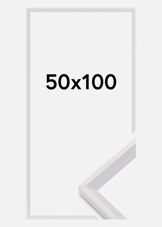 Keret Globe Akrilüveg Fehér 50x100 cm