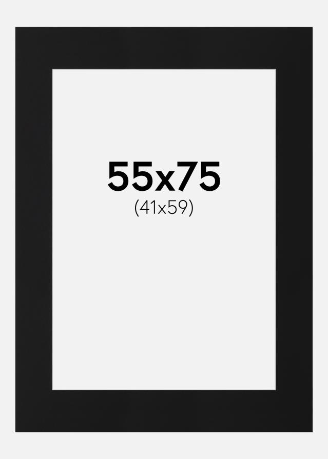 Paszpartu Fekete Standard (Fehér Mag) 55x75 cm (41x59)