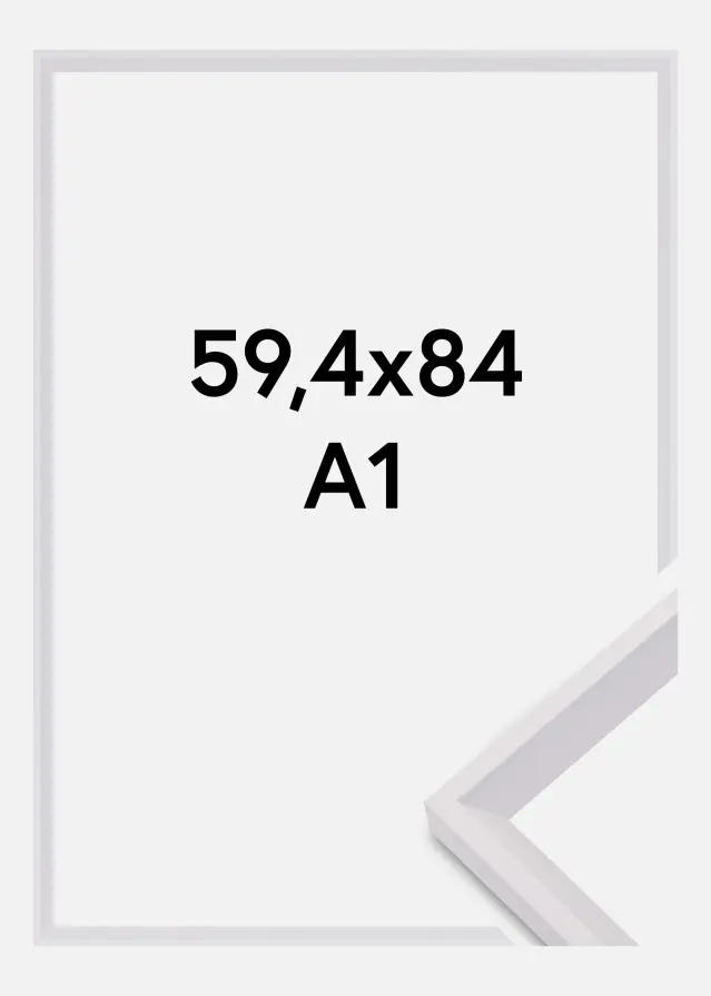 Keret Globe Akrilüveg Fehér 59,4x84,1 cm (A1)