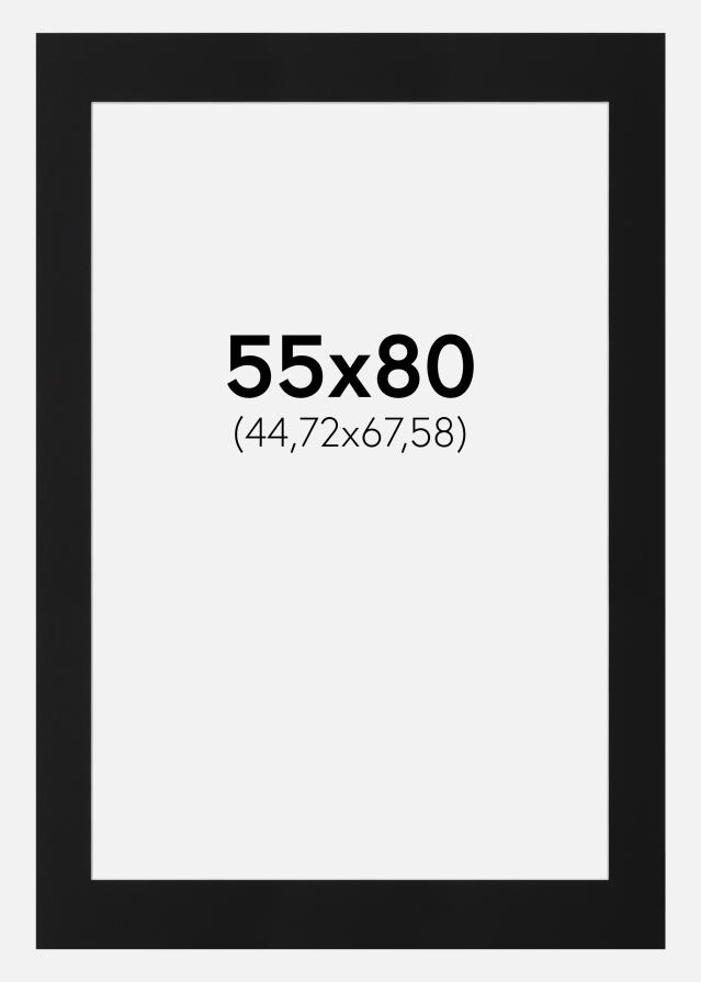 Paszpartu Fekete Standard (Fehér Mag) 55x80 cm (44,72x67,58)