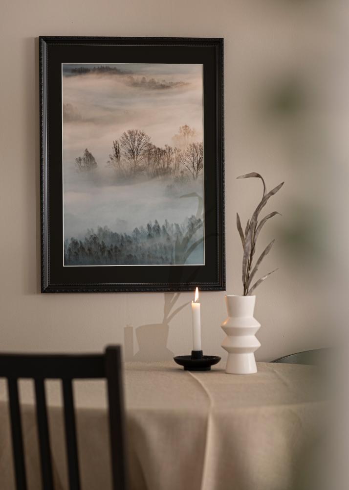 Keret Abisko Fekete 30x40 cm - Paszpartu Fekete 18x27 cm