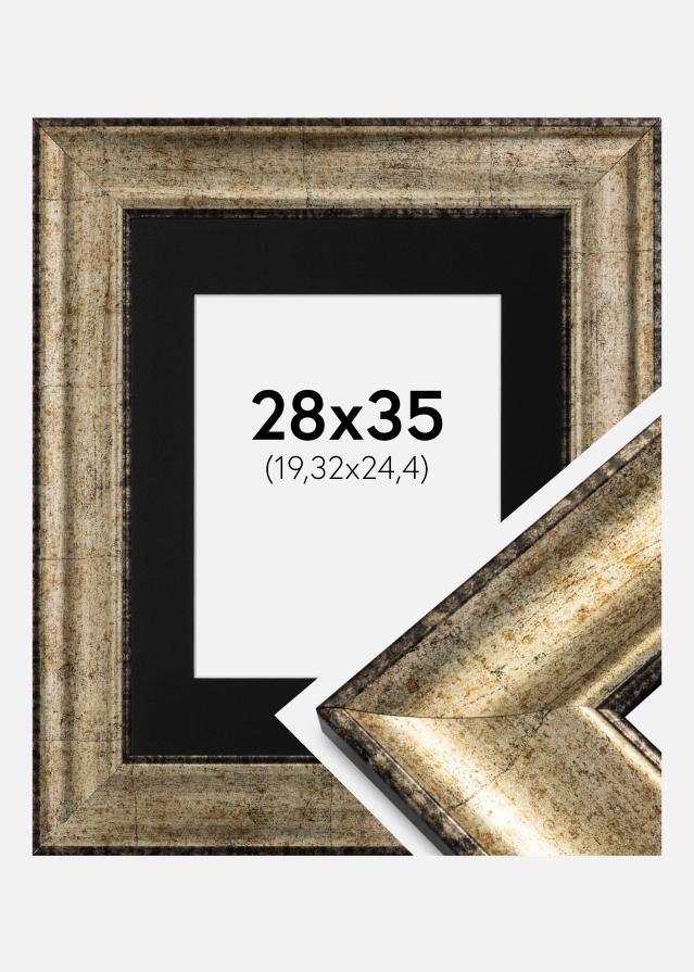 Keret Saltsjöbaden Antik arany 28x35 cm - Paszpartu Fekete 8x10 inches