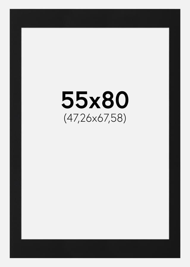 Paszpartu Fekete Standard (Fehér Mag) 55x80 cm (47,26x67,58)