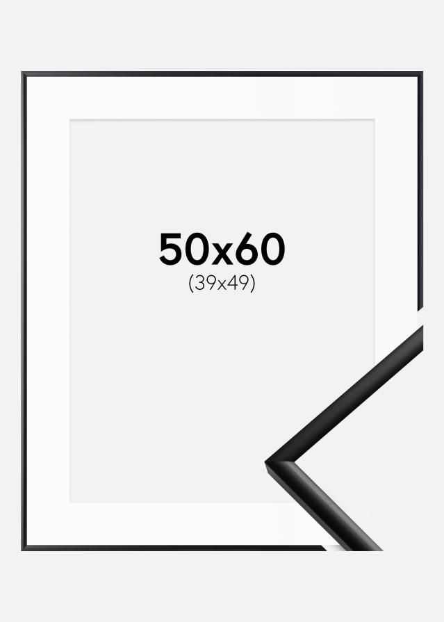 Keret New Lifestyle Matt Fekete 50x60 cm - Paszpartu Fehér 40x50 cm