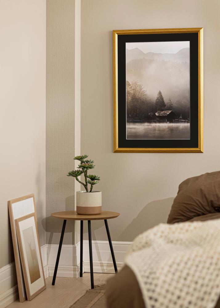 Keret Västkusten Arany 32x45 cm - Paszpartu Fekete 25x30 cm