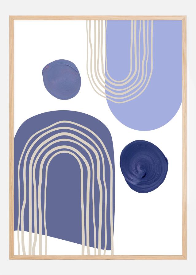 Boho Purple Arches Poszter