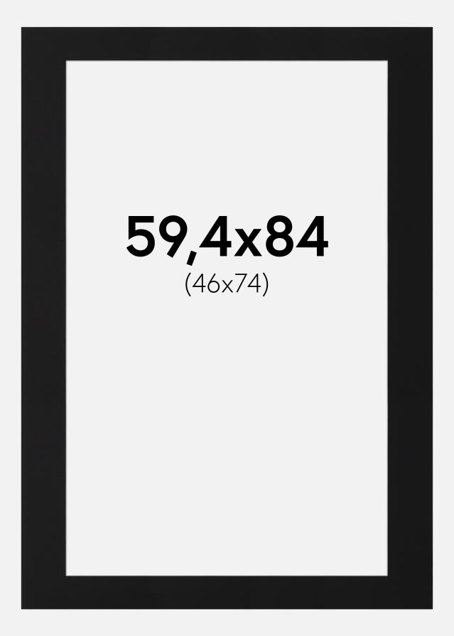 Paszpartu Fekete Standard (Fehér Mag) 59,4x84 cm (46x74)