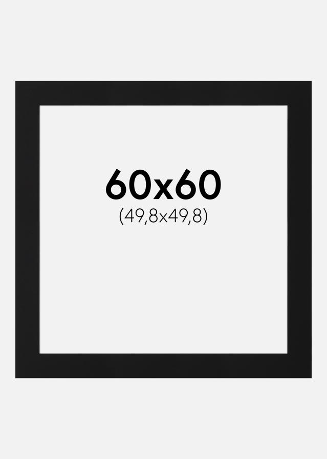 Paszpartu Fekete Standard (Fehér Mag) 60x60 cm (49,8x49,8)