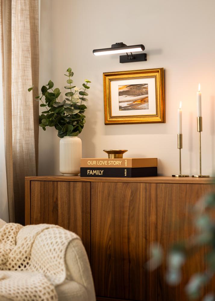 KAILA Gleam Elemmel ellátott Képmegvilágítás 32 cm - Fekete