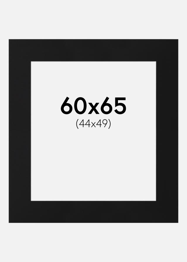 Paszpartu Fekete Standard (Fehér Mag) 60x65 cm (44x49)