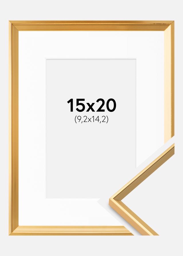 Keret Desire Arany 15x20 cm - Paszpartu Fehér 4x6 inches