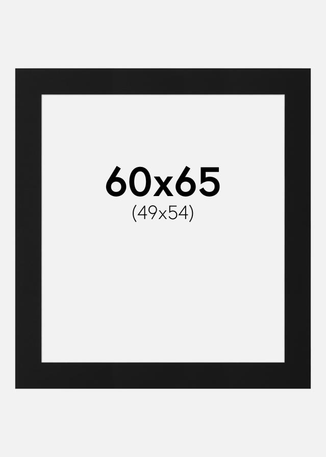 Paszpartu Fekete Standard (Fehér Mag) 60x65 cm (49x54)