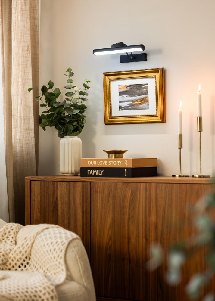 KAILA Gleam Elemmel ellátott Képmegvilágítás 32 cm - Fekete