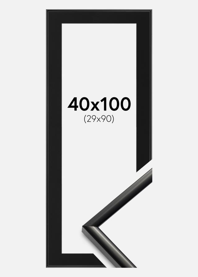 Keret New Lifestyle Fekete 40x100 cm - Paszpartu Fekete 30x91 cm