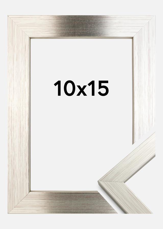 Keret Ezüst Wood 10x15 cm