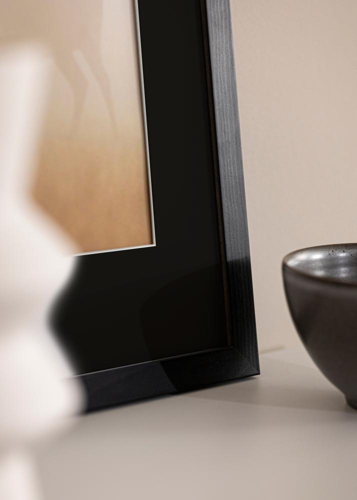 Keret Elegáns Fekete 30x40 cm - Paszpartu Fekete 21x29,7 cm (A4)