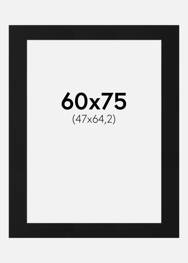 Paszpartu Fekete Standard (Fehér Mag) 60x75 cm (47x64,2)