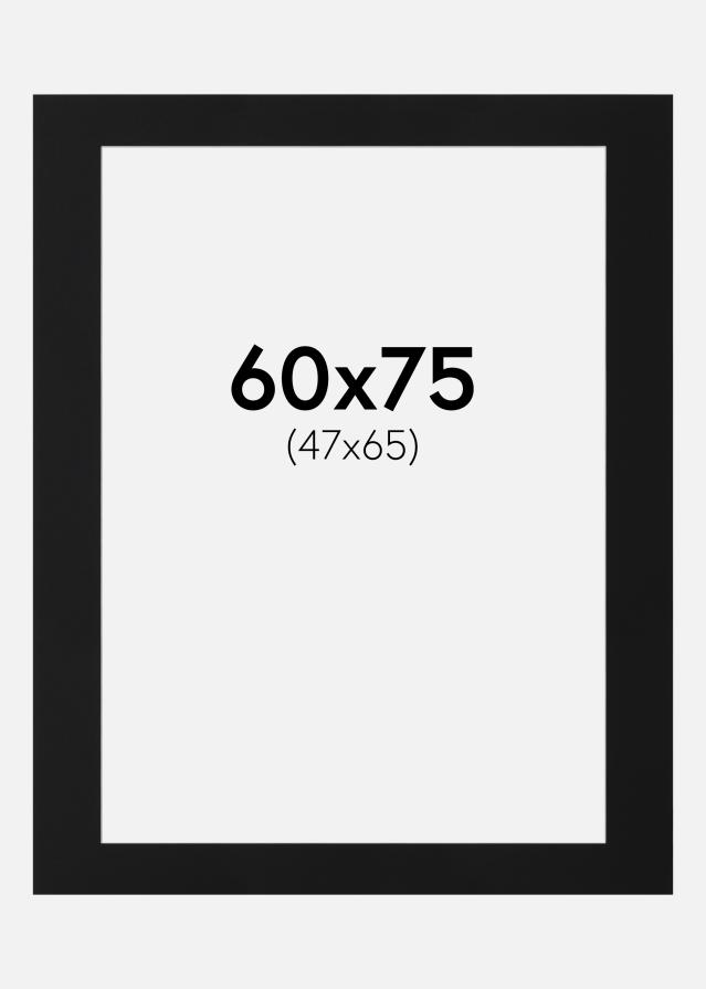 Paszpartu Fekete Standard (Fehér Mag) 60x75 cm (47x65)