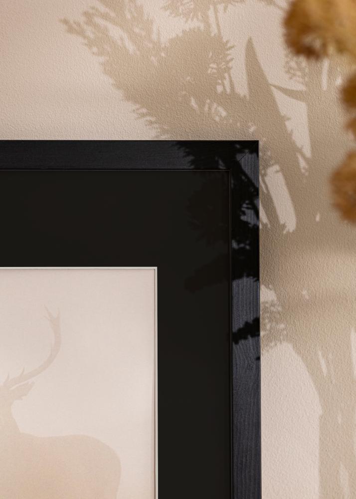 Keret Elegáns Fekete 30x40 cm - Paszpartu Fekete 21x29,7 cm (A4)