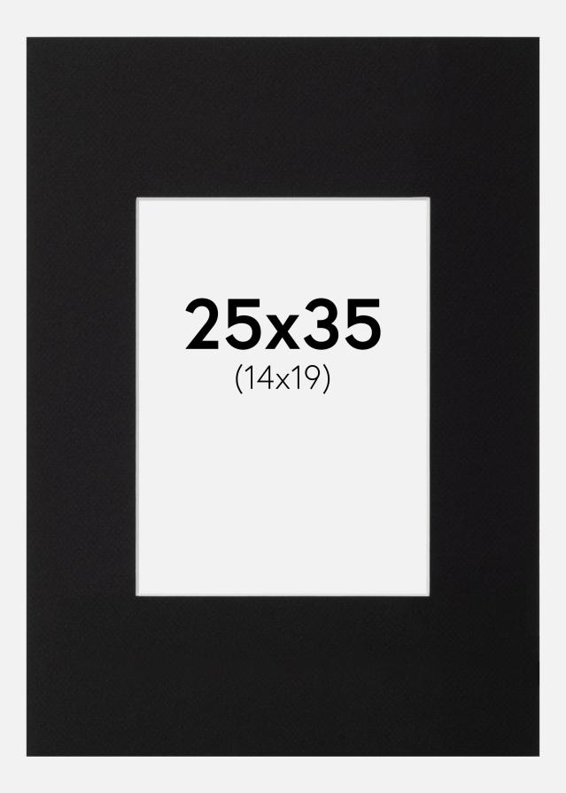 Paszpartu XL Fekete Fehér él 25x35 cm (14x19)