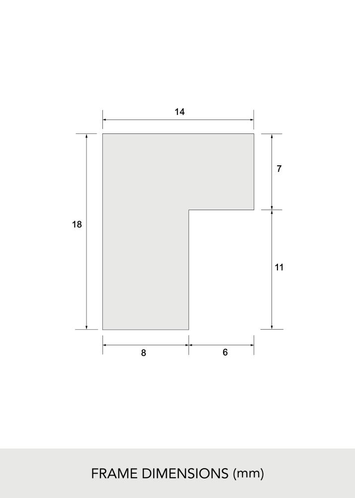 Keret Tömör Tölgy Akrilüveg 21x29,7 cm (A4)