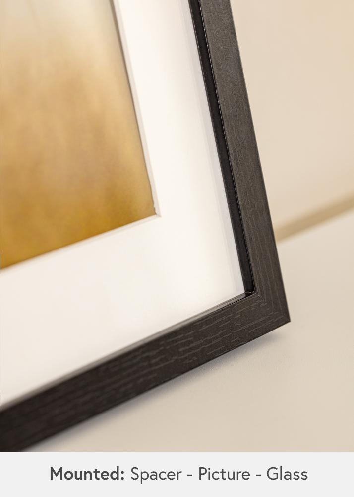 BGA Doboz keret Akrilüveg Fekete 29,7x42 cm (A3)