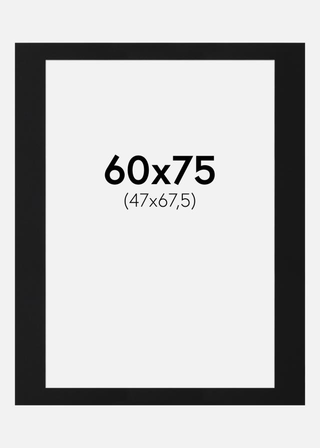 Paszpartu Fekete Standard (Fehér Mag) 60x75 cm (47x67,5)