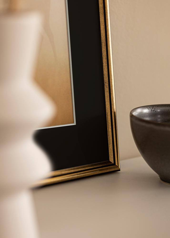 Keret Horndal Arany 35x50 cm - Paszpartu Fekete 24x30 cm