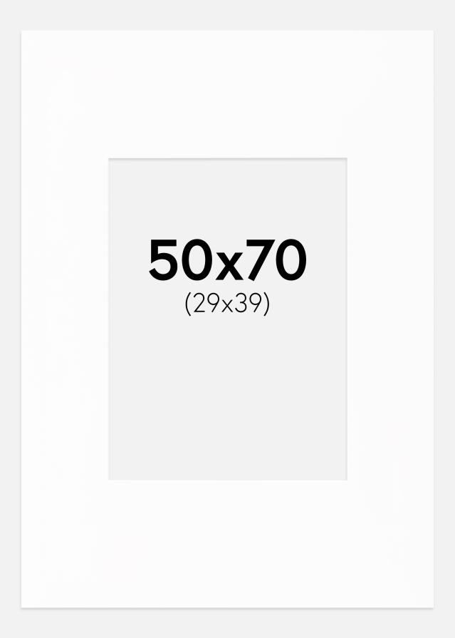 Paszpartu XL Fehér Fehér él 50x70 cm (29x39)
