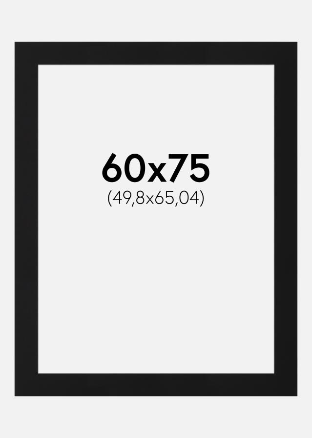 Paszpartu Fekete Standard (Fehér Mag) 60x75 cm (49,8x65,04)