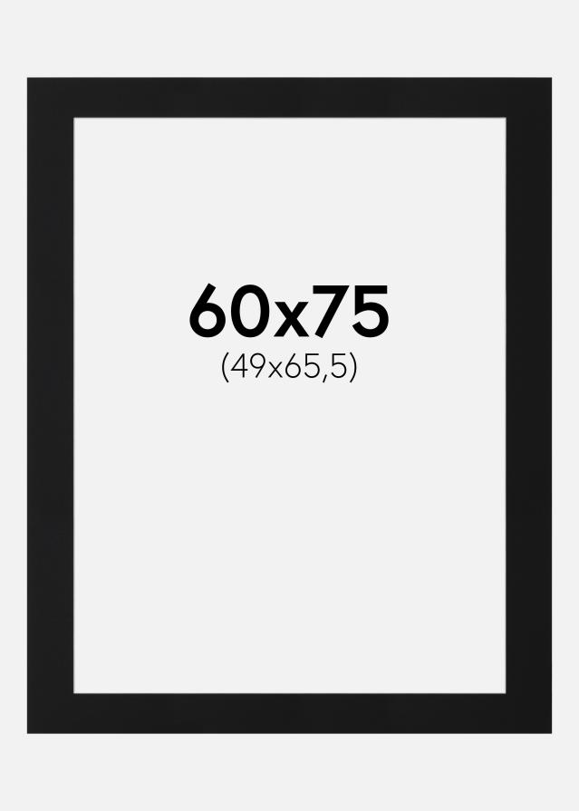 Paszpartu Fekete Standard (Fehér Mag) 60x75 cm (49x65,5)