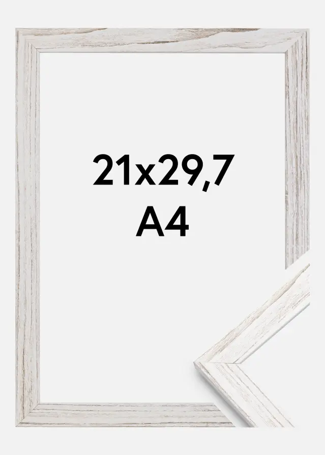 Keret Elegáns Akrilüveg Vintage White 21x29,7 cm (A4)