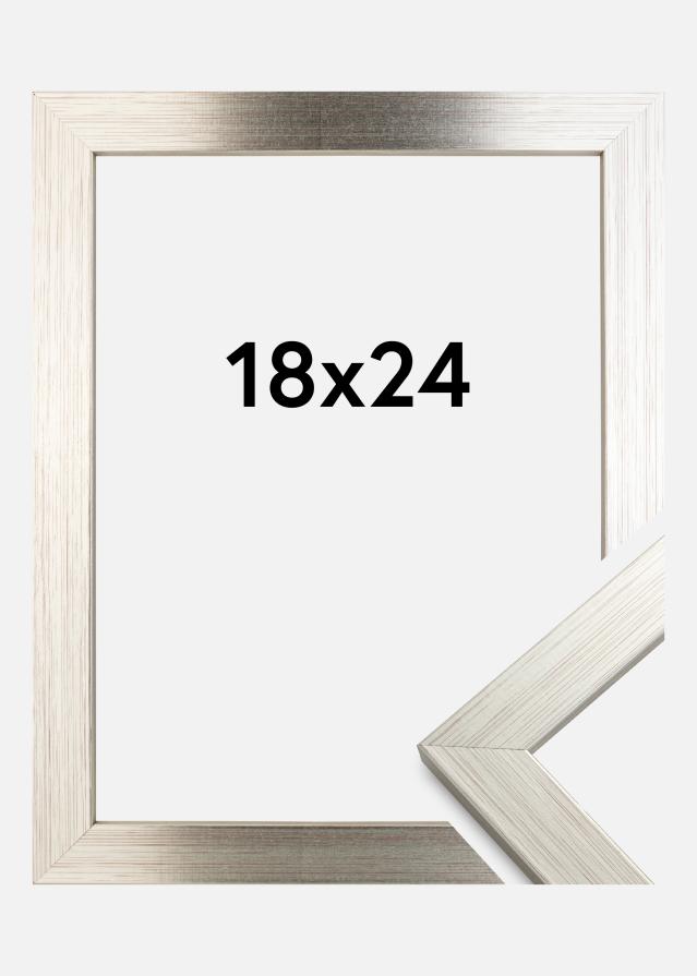 Keret Ezüst Wood 18x24 cm