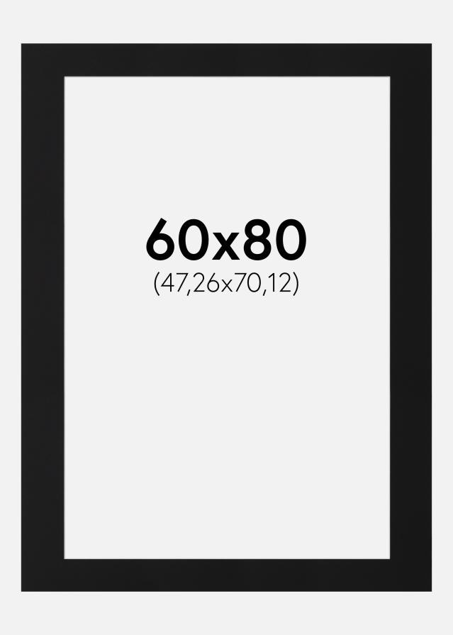 Paszpartu Fekete Standard (Fehér Mag) 60x80 cm (47,26x70,12)