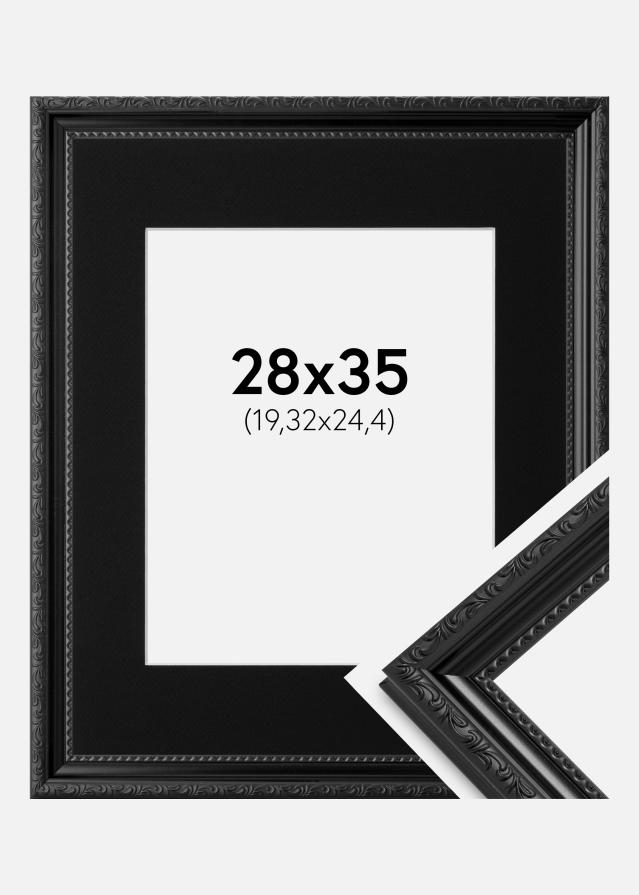 Keret Abisko Fekete 28x35 cm - Paszpartu Fekete 8x10 inches