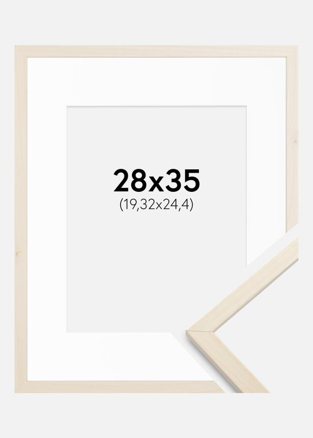 Keret Edsbyn Juharfa 28x35 cm - Paszpartu Fehér 8x10 inches
