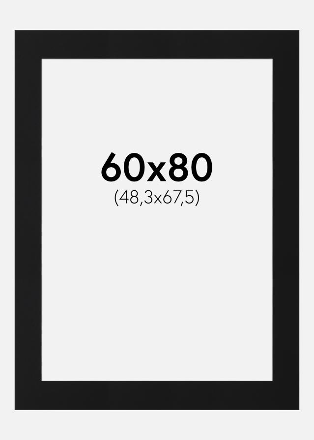 Paszpartu Fekete Standard (Fehér Mag) 60x80 cm (48,3x67,5)