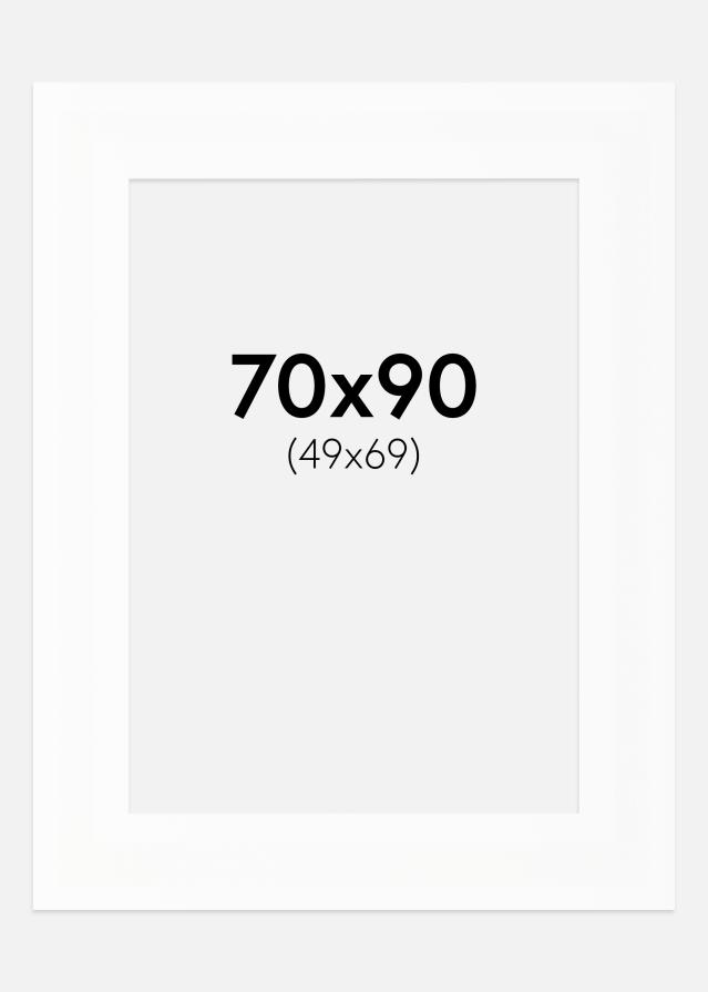 Paszpartu XL Fehér Fehér él 70x90 cm (49x69)