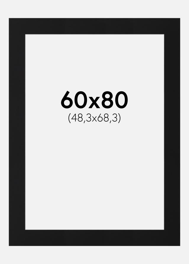 Paszpartu Fekete Standard (Fehér Mag) 60x80 cm (48,3x68,3)