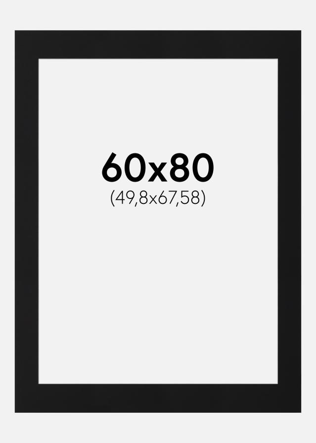 Paszpartu Fekete Standard (Fehér Mag) 60x80 cm (49,8x67,58)