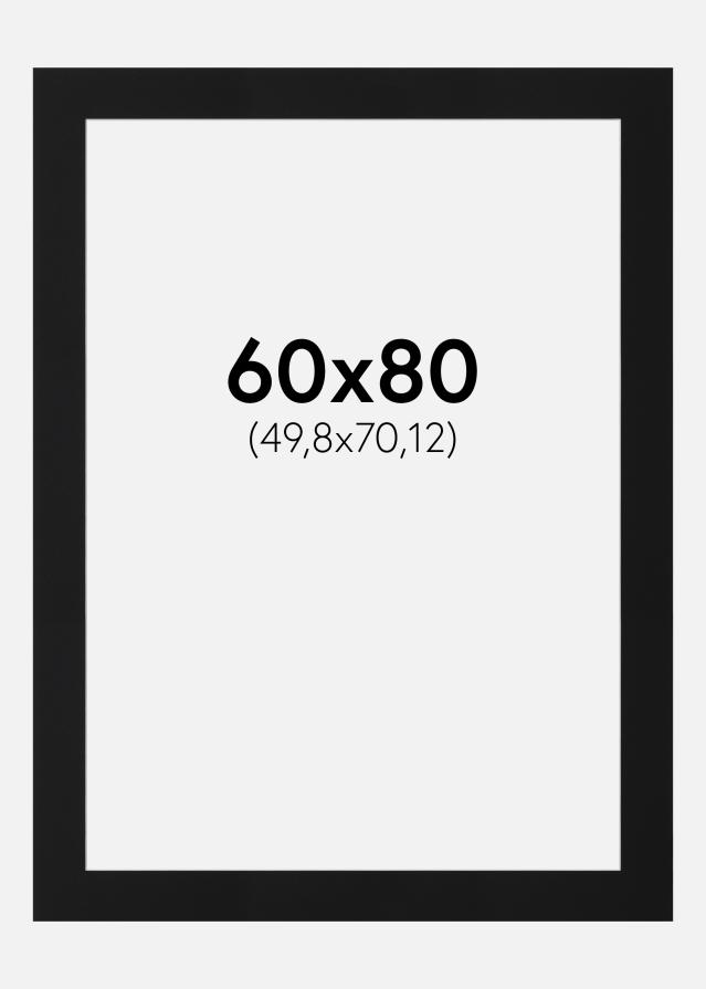 Paszpartu Fekete Standard (Fehér Mag) 60x80 cm (49,8x70,12)