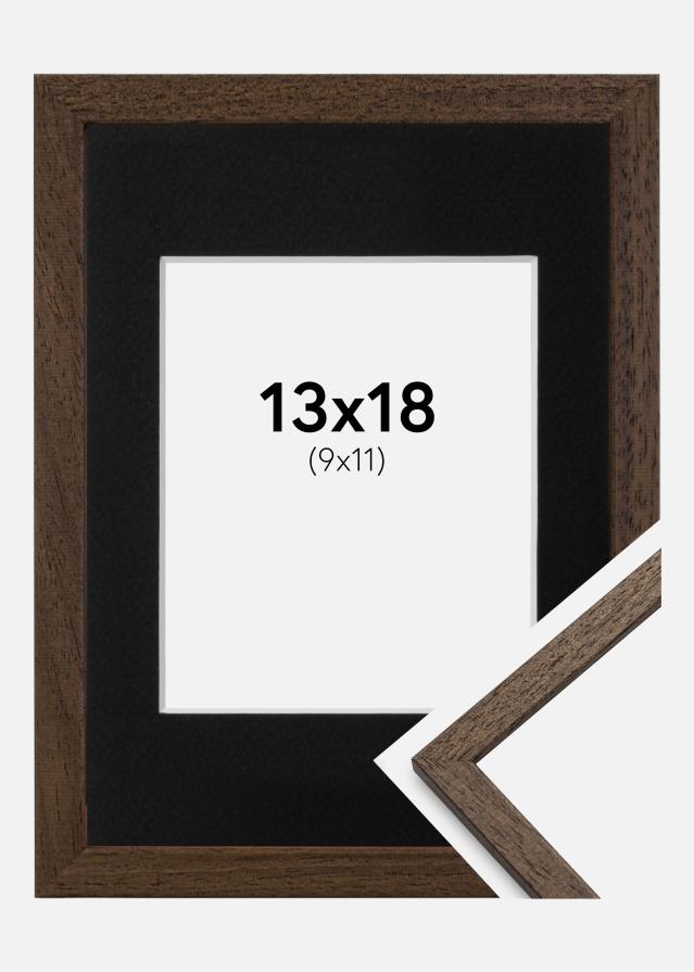 Keret Edsbyn Dió 13x18 cm - Paszpartu Fekete 10x12 cm