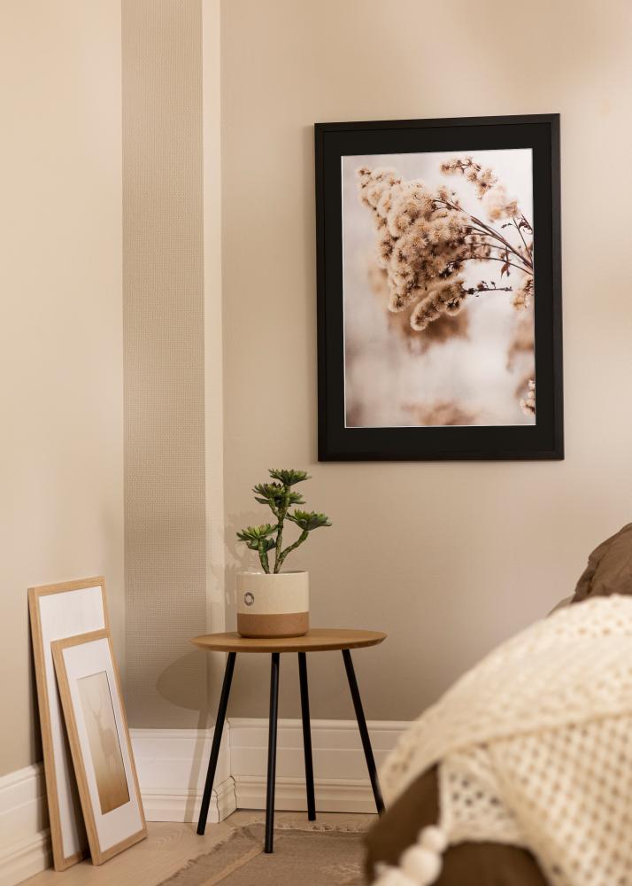 Keret Elegáns Fekete 30x40 cm - Paszpartu Fekete 21x29,7 cm (A4)