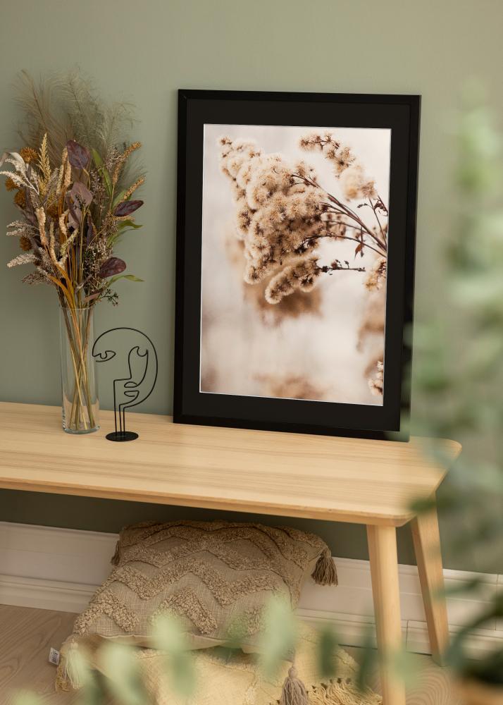 Keret Elegáns Fekete 30x40 cm - Paszpartu Fekete 21x29,7 cm (A4)