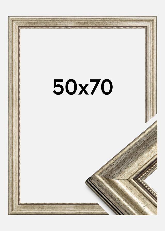 Keret Rokokó Ezüst 50x70 cm
