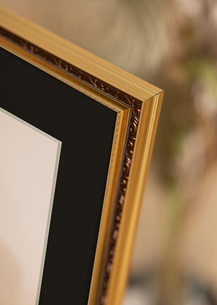Keret Abisko Arany 24x30 cm - Paszpartu Fekete 18x24 cm